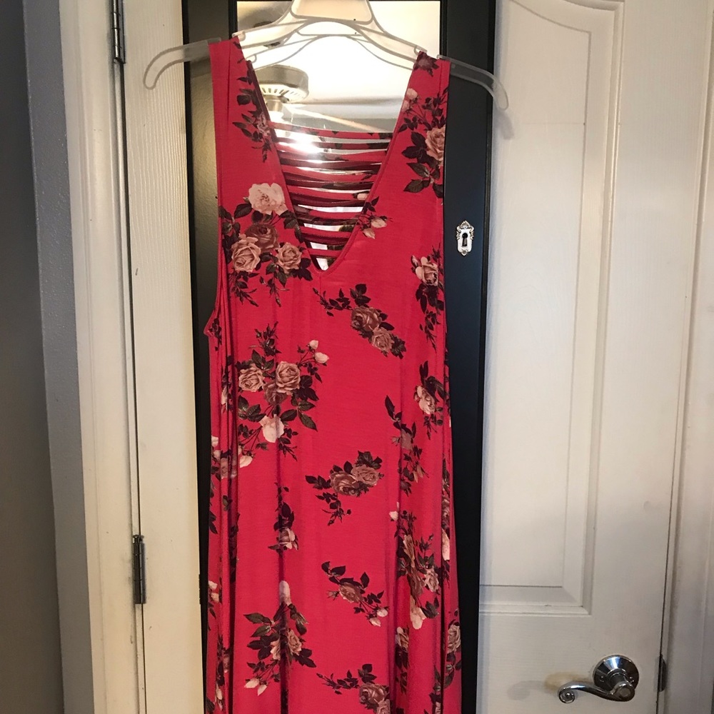 Cage front and back tank dress